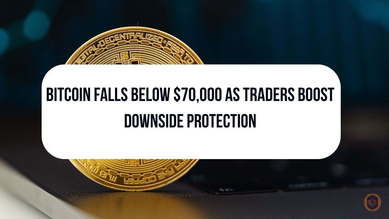 Bitcoin Falls Below $70,000 as Traders Boost Downside Protection