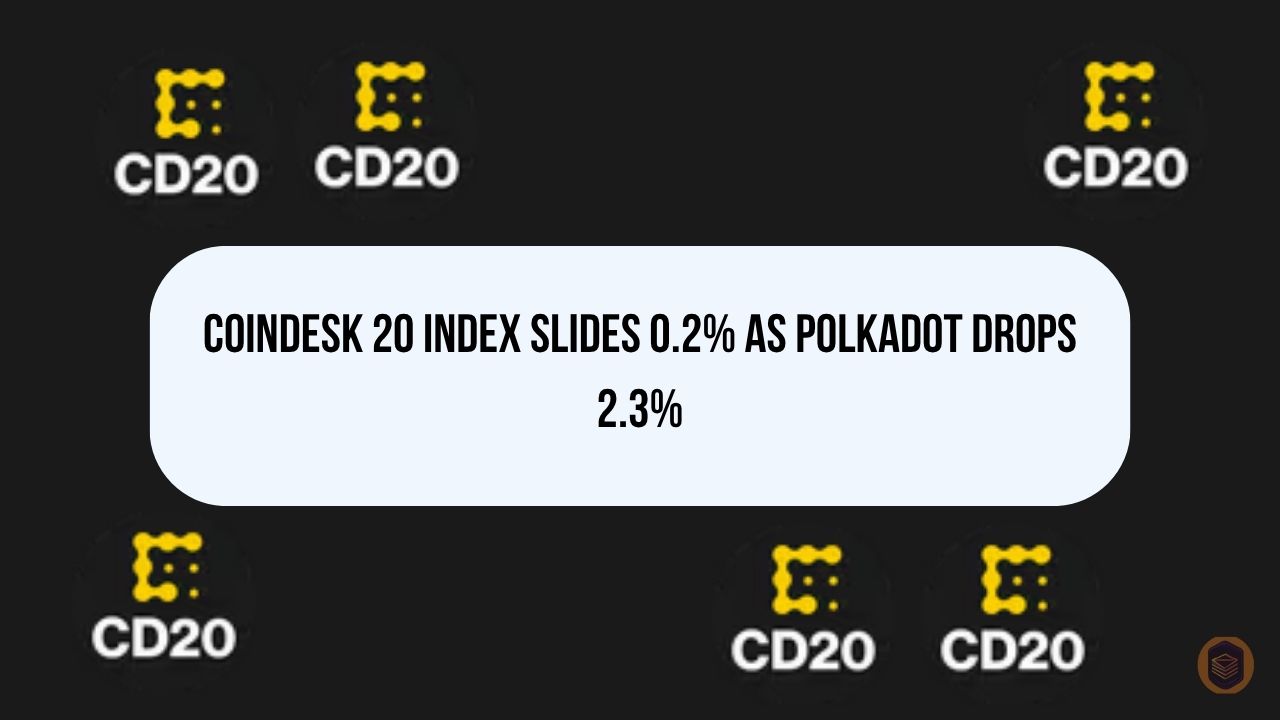 CoinDesk 20 Index Slides 0.2% as Polkadot Drops 2.3%