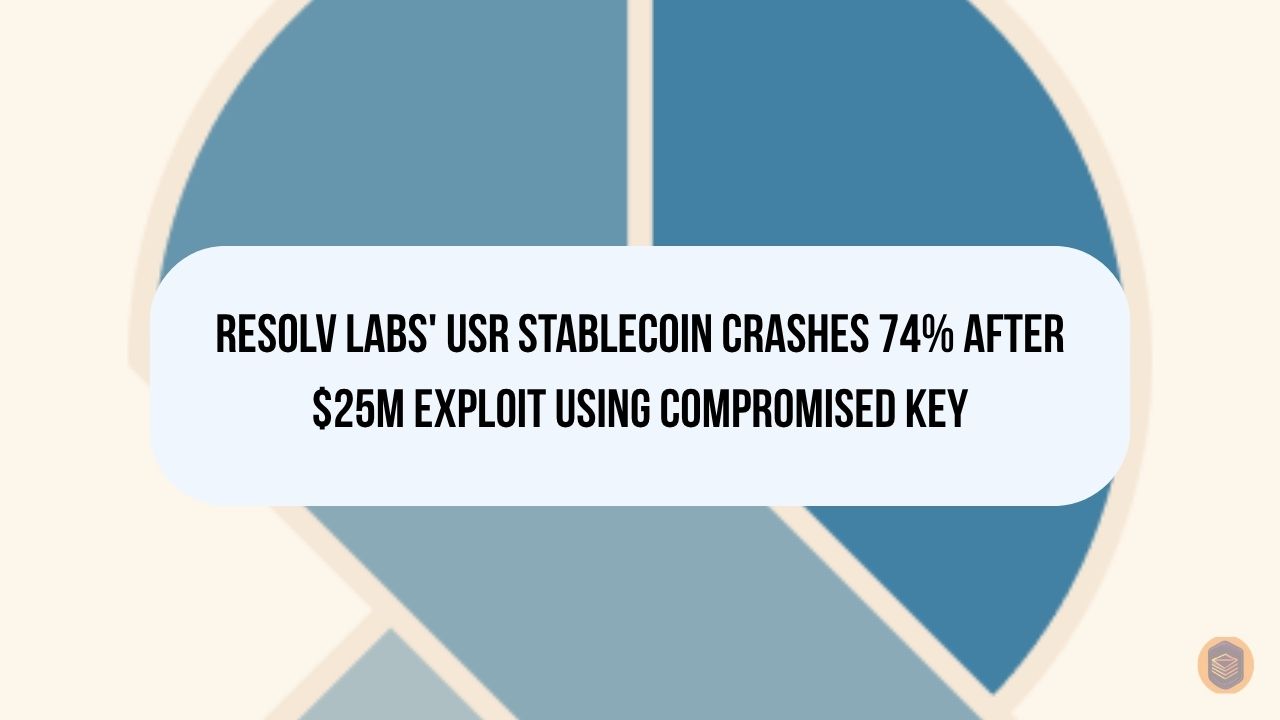 Resolv Labs' USR Stablecoin Crashes 74% After $25M Exploit Using Compromised Key
