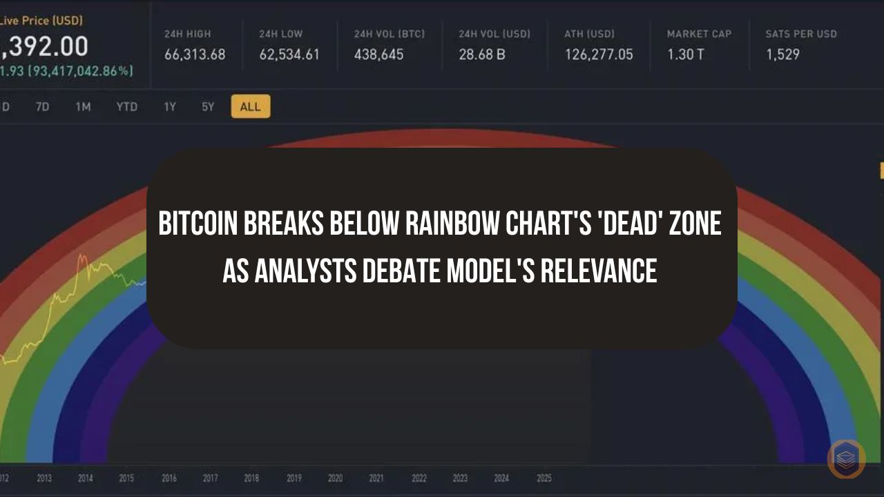 Bitcoin Breaks Below Rainbow Chart's 'Dead' Zone as Analysts Debate Model's Relevance