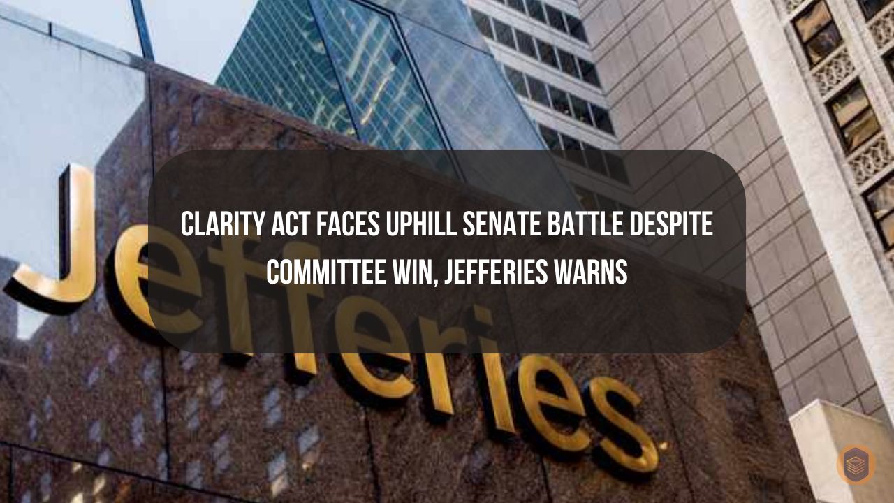 Clarity Act Faces Uphill Senate Battle Despite Committee Win, Jefferies Warns