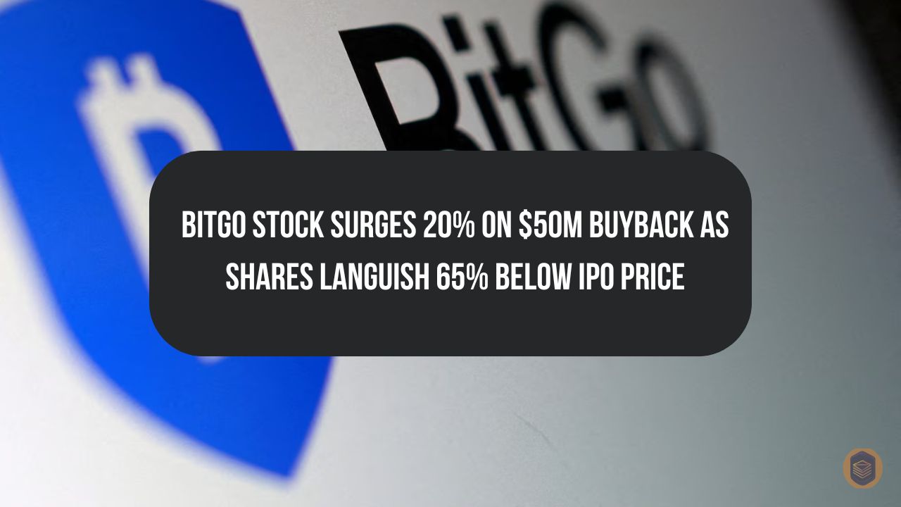 BitGo Stock Surges 20% on $50M Buyback as Shares Languish 65% Below IPO Price 10 BitGo Stock Surges 20% on $50M Buyback as Shares Languish 65% Below IPO Price